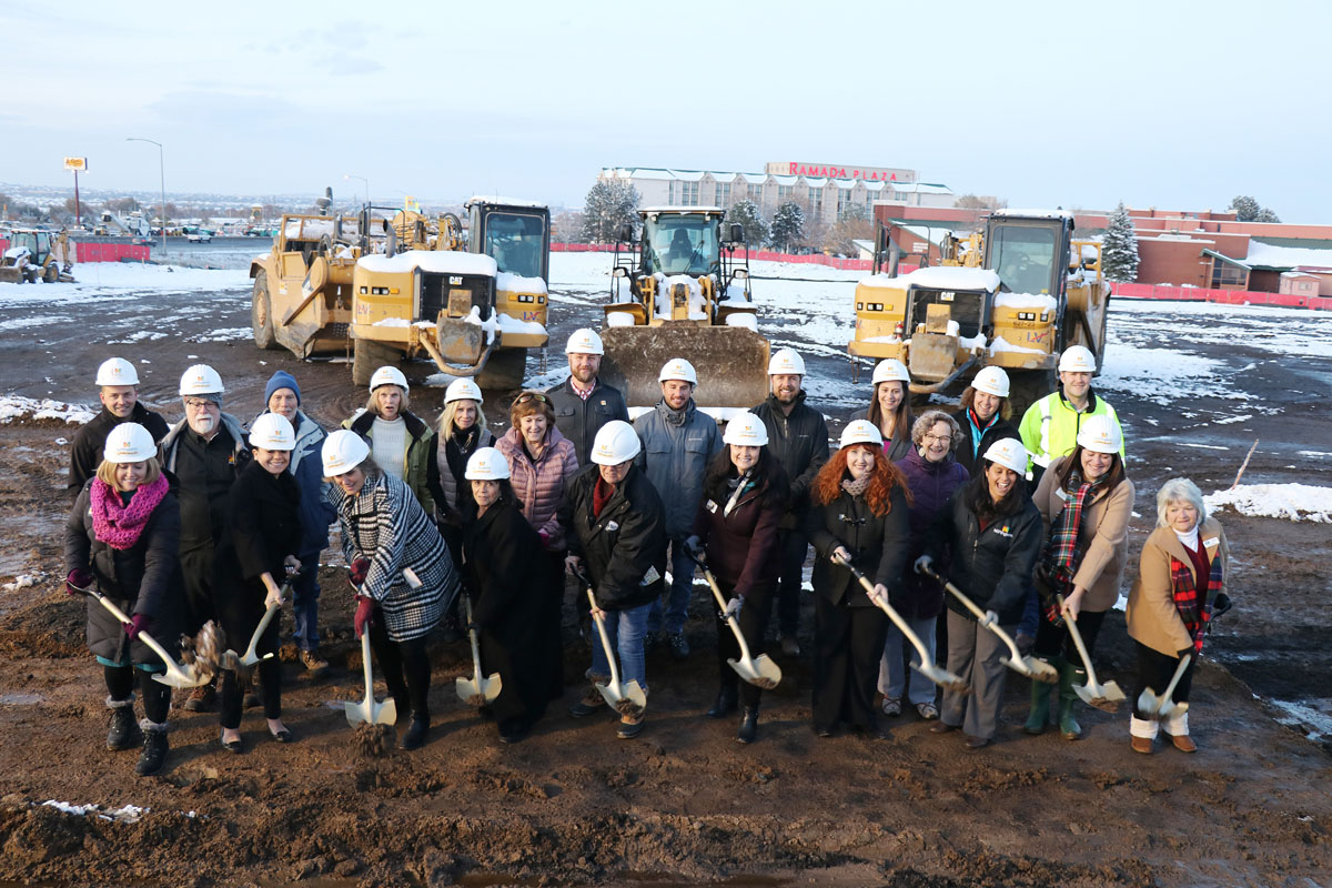 New Rec Center Groundbreaking with Council, Parks Board, NURA and Staff